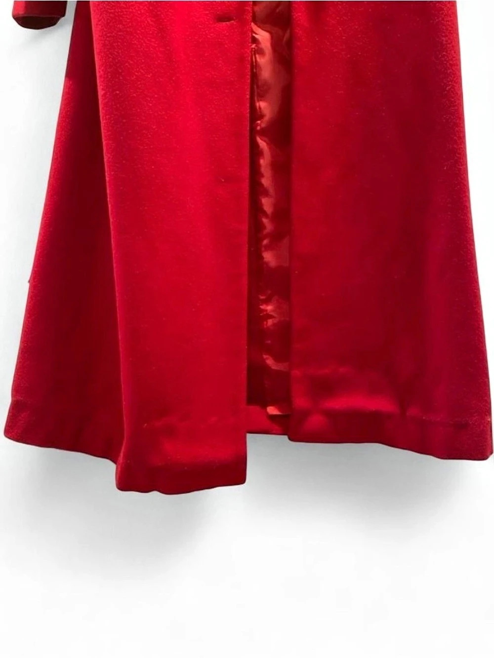 MDP Mario de Pinto Long Red Coat Size 12T Like New - Picture 4 of 5
